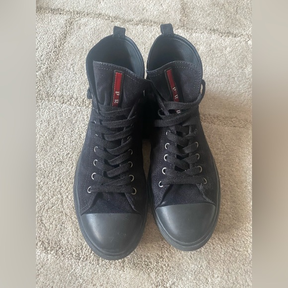 Prada Classic High Top Sneakers - Picture 1 of 7